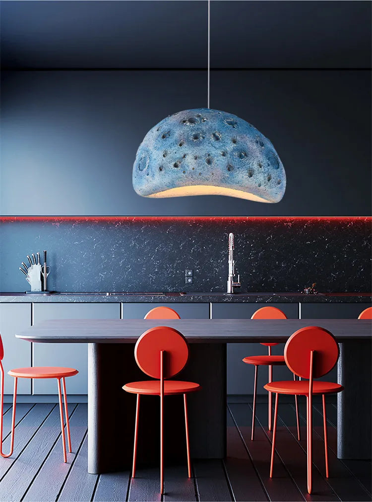Nordic wabi sabi style creative artistic LED chandelier - vue 5 sur 9