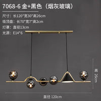 Modern glass LED chandelier for decorative interiors