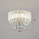 Luxury round crystal ceiling light with LED for interior