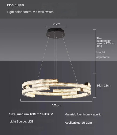Elegant circular designer pendant light for modern interiors