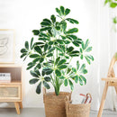 Artificial palm and monstera plants for indoor and outdoor decoration