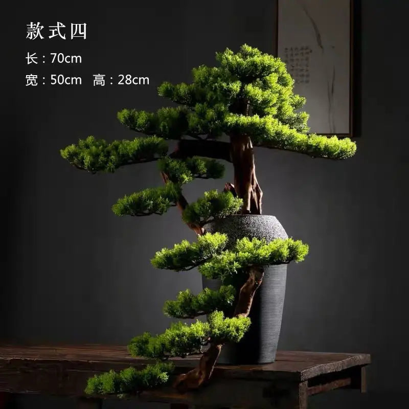 High-end Chinese style bonsai ceiling light for interior decor