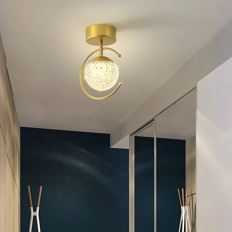 Acrylic LED ceiling light luxury indoor stepless dimming - vue 4 sur 10