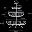 Three-tier wire fruit basket