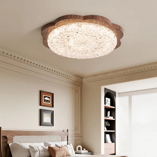 Retro full spectrum ceiling light for soft illumination