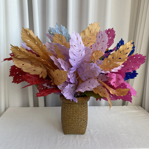 Artificial silk leaves for floral decoration - vue 4 sur 15