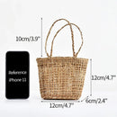 rattan picnic basket for storage and home decor