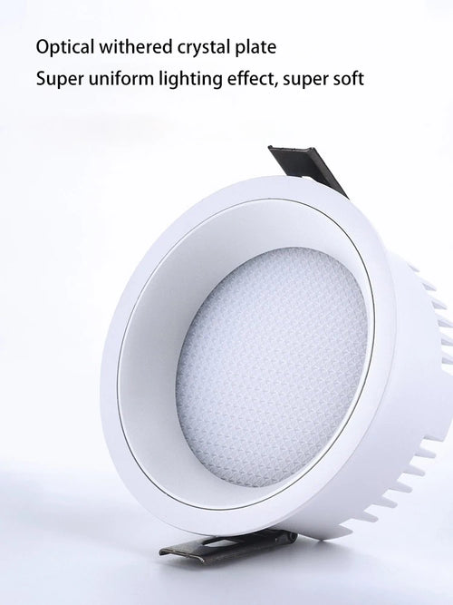 Ultra-slim aluminium anti-glare LED downlight for home - vue 3 sur 15