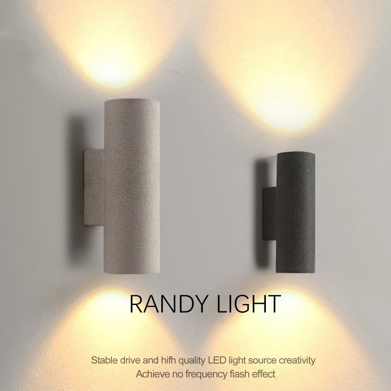 Industrial waterproof double head concrete LED wall light