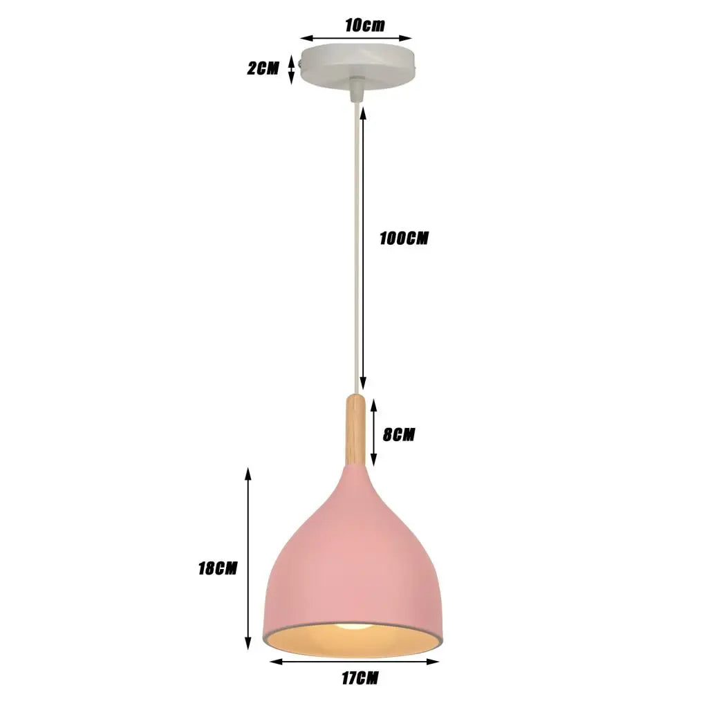 Retro nordic aluminium pendant light for indoor lighting - vue 13 sur 20