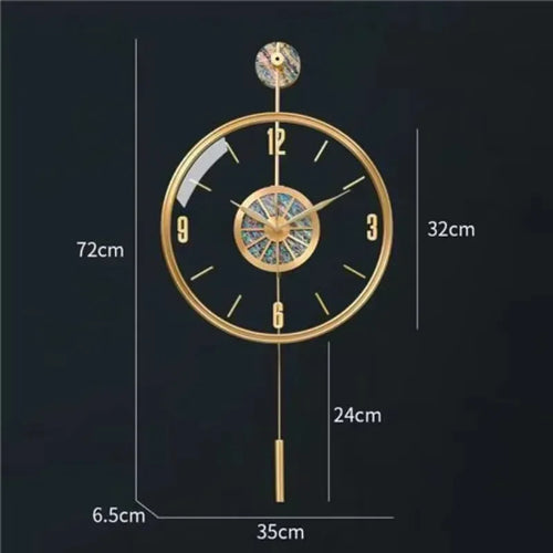 modern luxury silent wall clocks for creative decoration - vue 8 sur 7