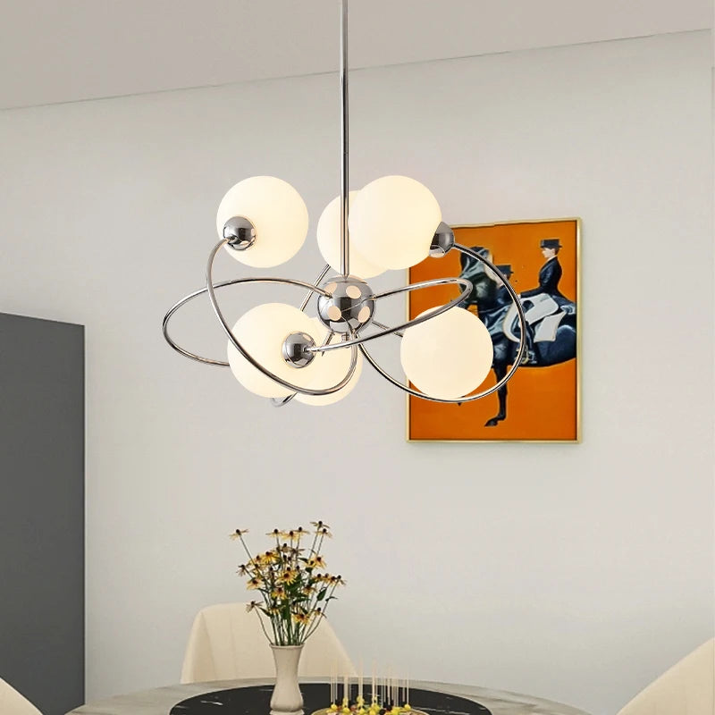Bauhaus glass pendant light creative design for interior decoration - vue 3 sur 7