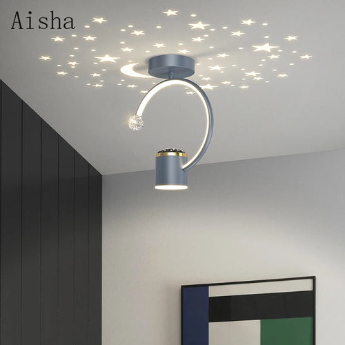 Modern creative ceiling light for indoor and outdoor use - vue 5 sur 7