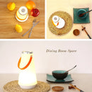 Rechargeable portable LED camping lamp with touch control and hanging design