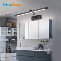 Adjustable LED wall light for mirror and makeup