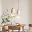 Rustic micro cement pendant light for restaurant and bar