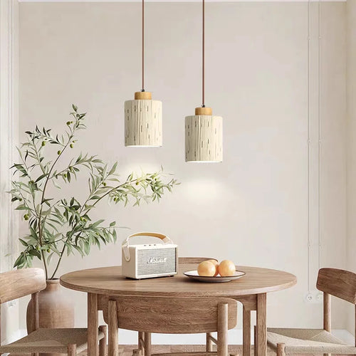 Rustic micro cement pendant light for restaurant and bar - vue 3 sur 8