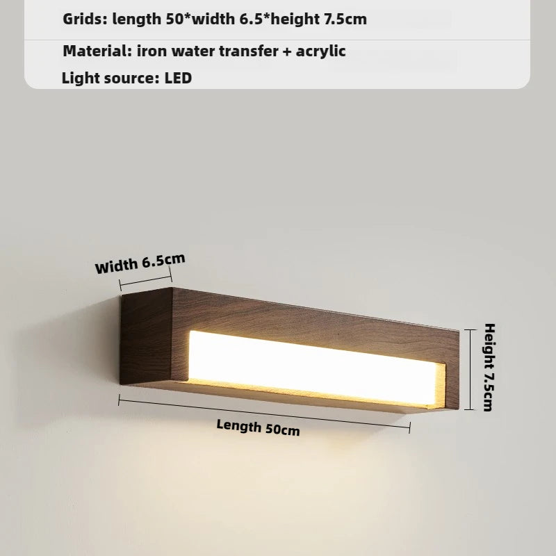 retro wall light for interior design with LED lighting - vue 10 sur 10