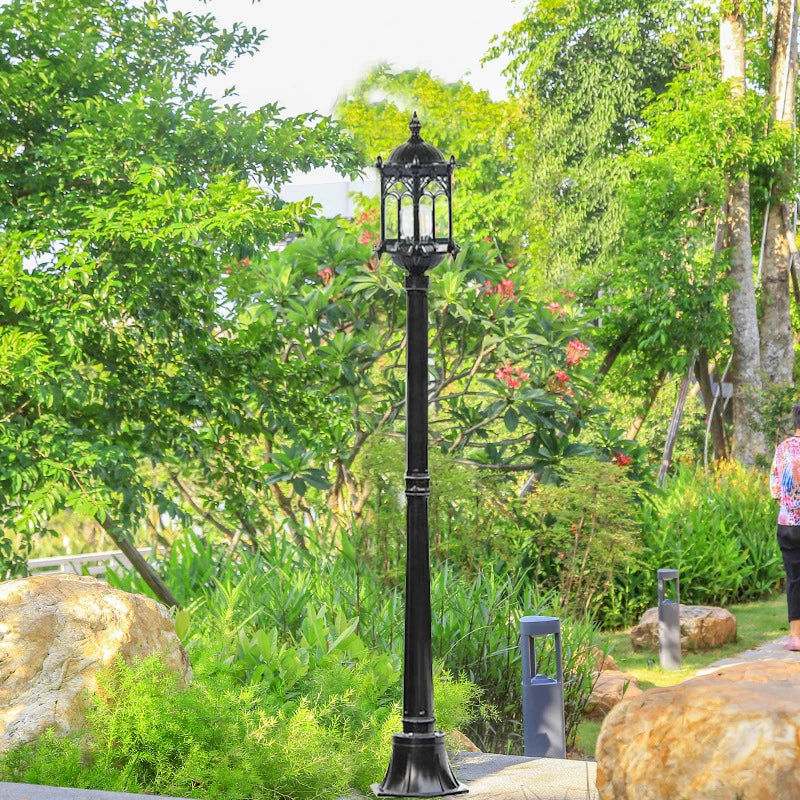 Waterproof cast aluminium garden lamp for outdoor and landscape use - vue 3 sur 8
