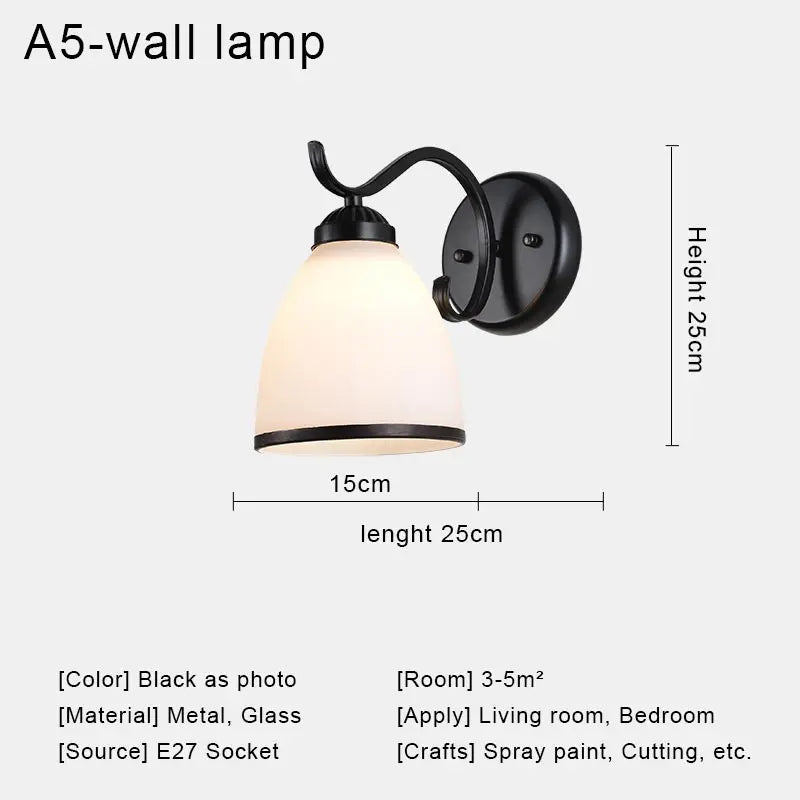 Modern nordic retro LED wall light for indoor decoration