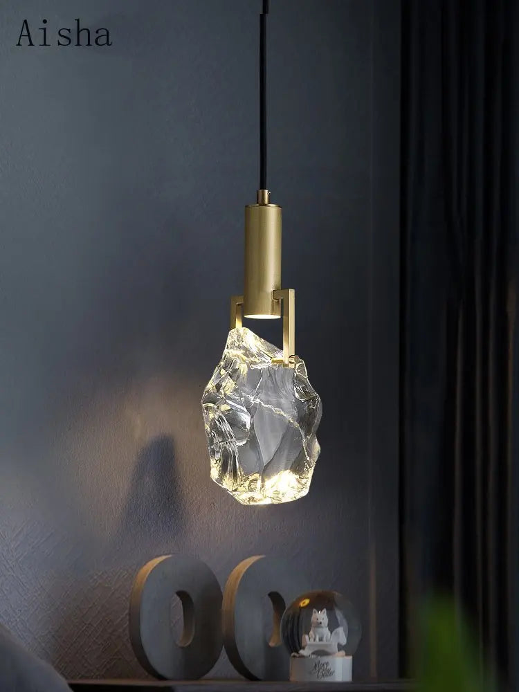 suspension en cristal de luxe pour décoration intérieure élégante - vue 4 sur 11