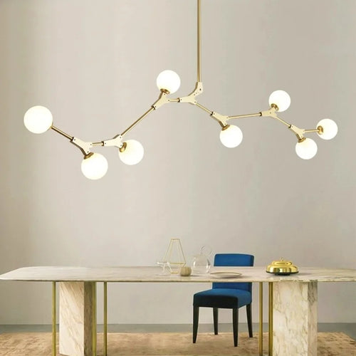 Modern pendant light minimalist dimmable indoor decor - vue 3 sur 12