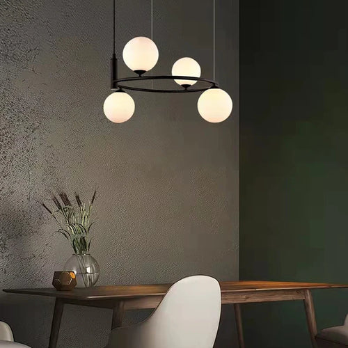 Modern glass pendant bulb with adjustable wire, perfect for decorating - vue 2 sur 13