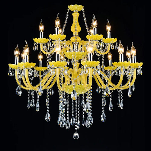 Elegant modern crystal chandelier for weddings - vue 4 sur 13