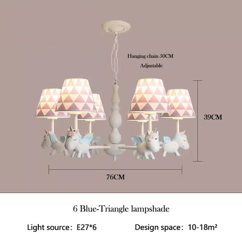 Nordic style rotating LED children’s chandelier, romantic and cosy - vue 24 sur 24