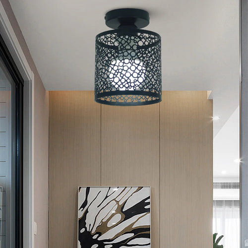 Modern iron pendant light retro style for interior decoration - vue 6 sur 7