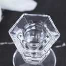 Crystal glass candle holder for weddings and home decor