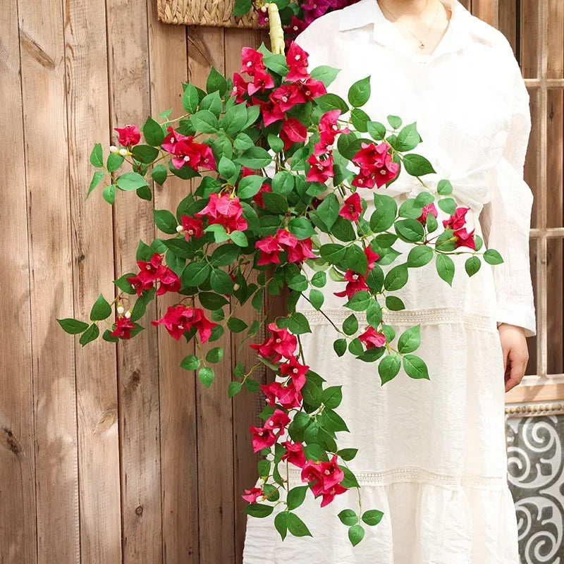 Hanging silk plum triangle decoration - vue 6 sur 6