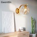 Modern bubble stained glass wall light for interior decoration
