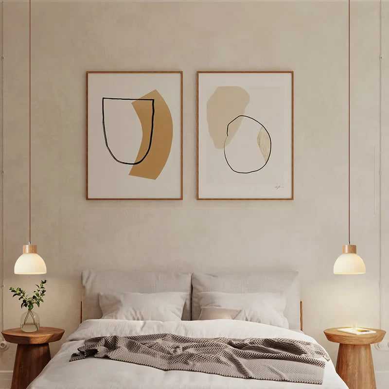 Modern pendant light with glass shade for kitchen island - vue 4 sur 11