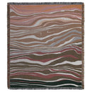 Pastoral landscape knit throw blanket for sofa and living room