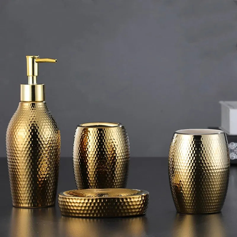 ceramic bathroom accessory set
