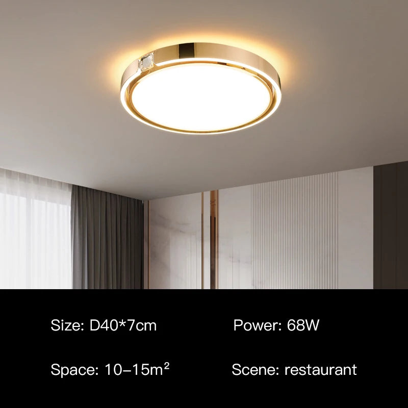 Modern luxury ring ceiling light for interiors - vue 12 sur 12