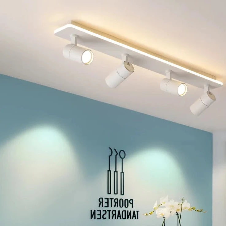 Modern black LED ceiling spotlight - vue 4 sur 19