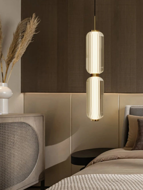 Luxury glass pendant light for restaurant, bar and hotel - vue 5 sur 10