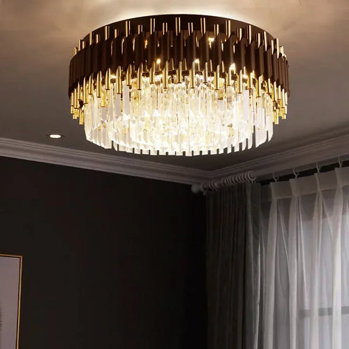Nordic decorative crystal LED pendant ceiling light - vue 4 sur 12