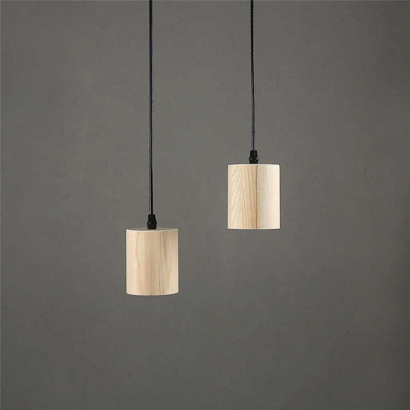 Modern solid wood pendant lights nordic creative style