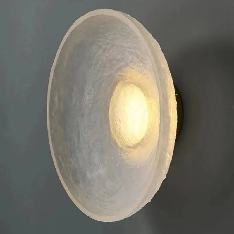 Modern round LED wall light for indoor and outdoor decoration - vue 3 sur 8