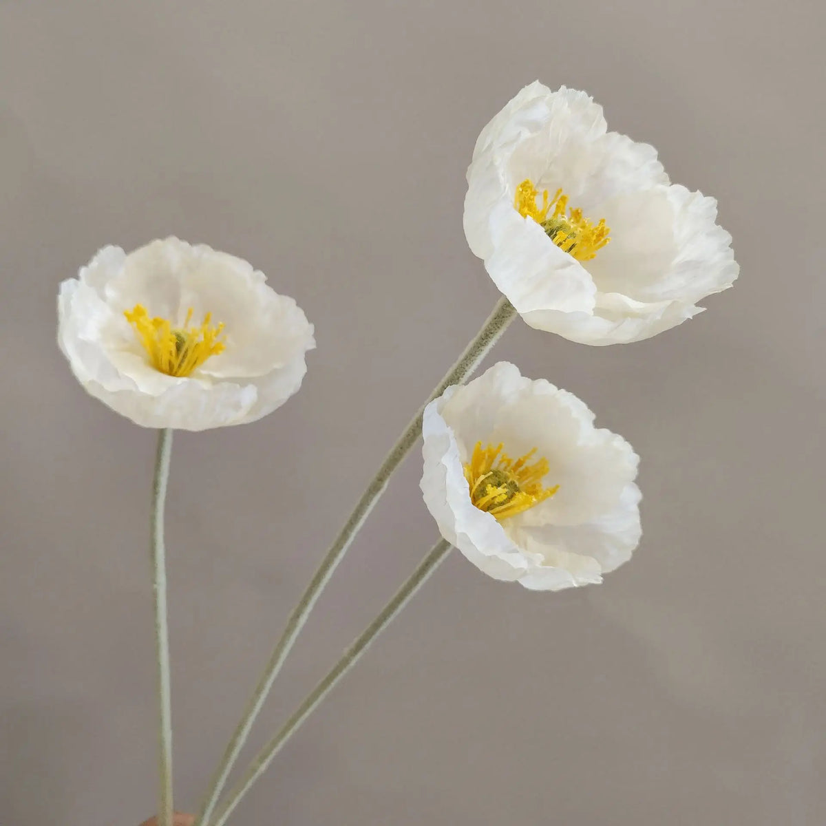 branche de fleurs artificielles pavot pour décoration et bricolage - vue 6 sur 10
