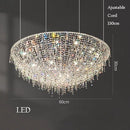 Luxury retro crystal chandelier for interior decoration