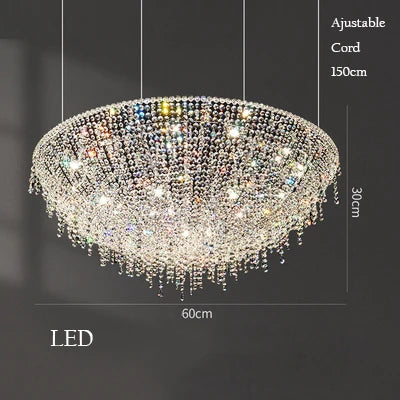 Luxury retro crystal chandelier for interior decoration