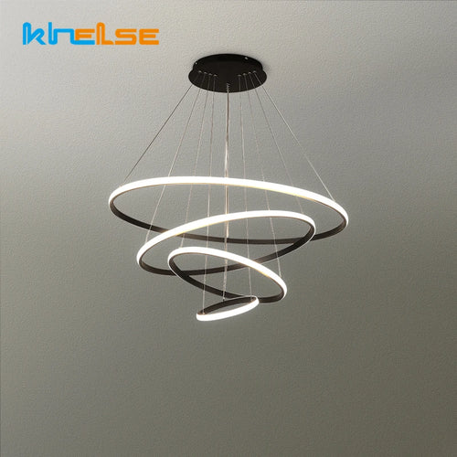 Modern circular designer pendant chandelier for elegant interiors - vue 2 sur 20