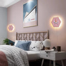Princess unicorn cartoon wall light with hexagonal switch