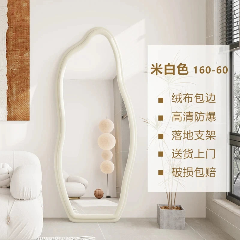 miroirs décoratifs muraux ondulés style nordique esthétique - vue 10 sur 17