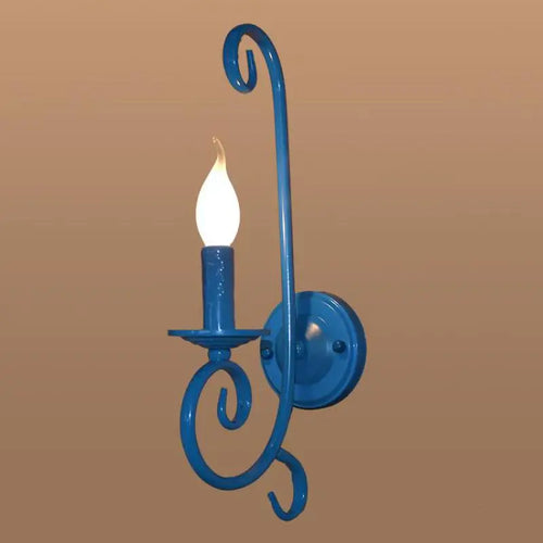 Rustic metal and iron LED wall light - vue 2 sur 12