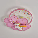 Unicorn LED ceiling light for girls with optional remote control